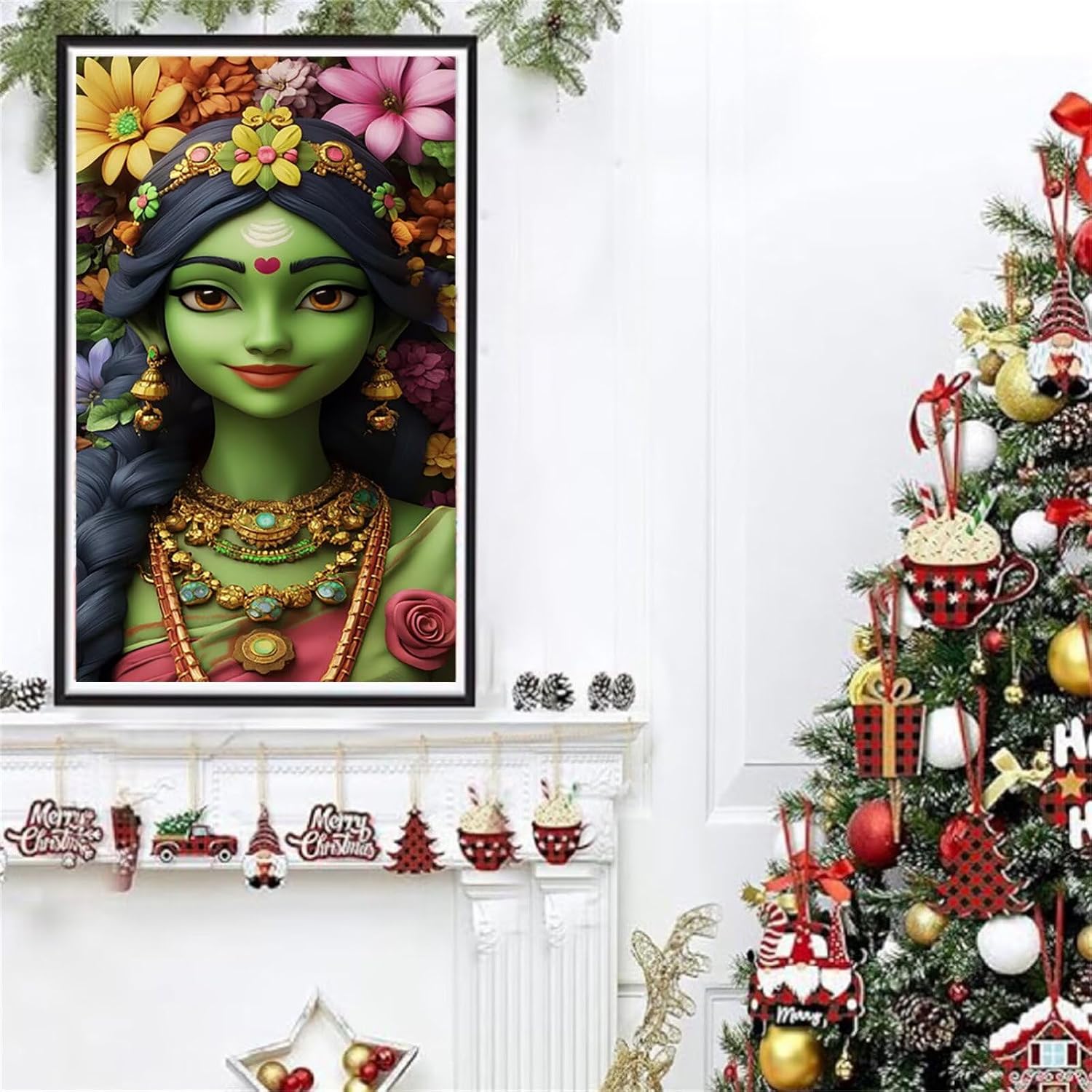 Diamond Art Kits for Adults Woman Diamond Painting Kits, 5D DIY Square Abstract Full Drill Dimond Art Paintings Crystal Crafts for Adults for Gift Home Wall Decor, Large Size 36 x 72 Inch, Model684
