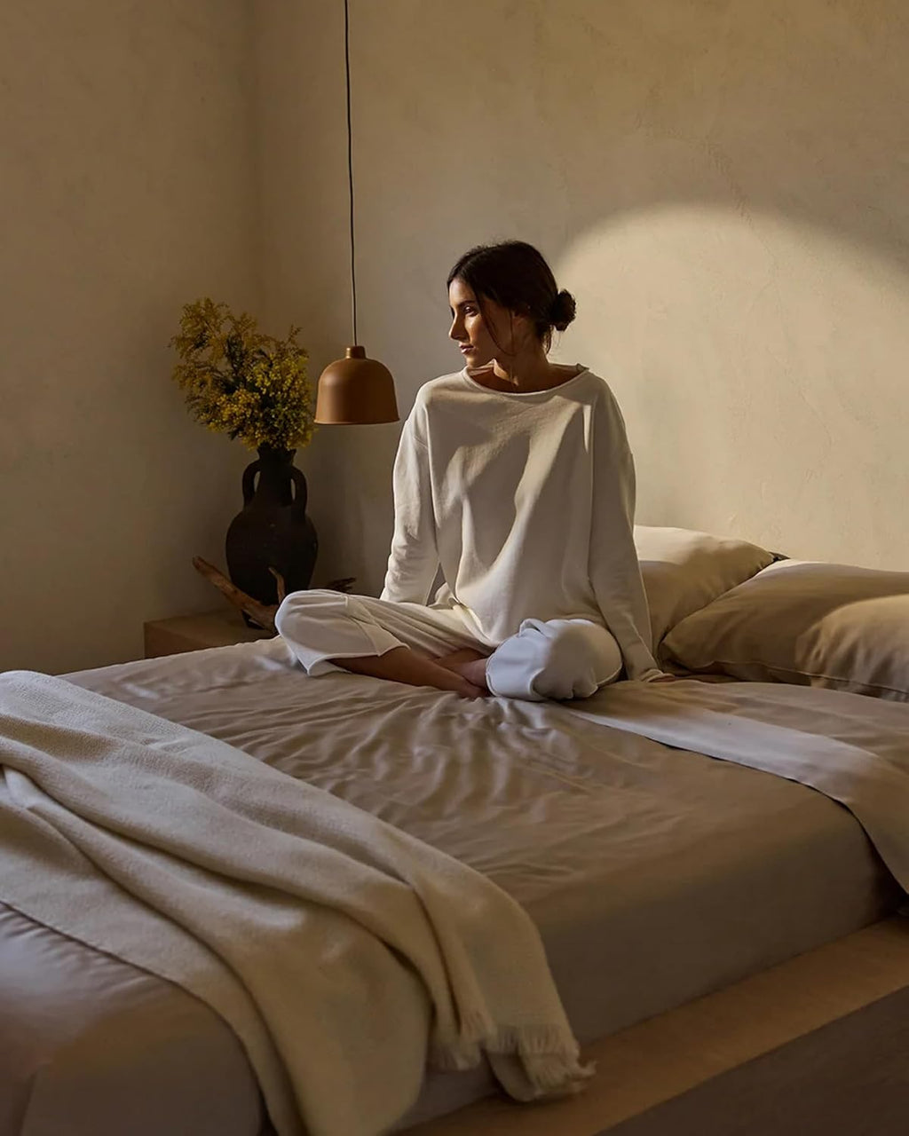 Cozy Earth Luxury Duvet Cover Queen - 100% Viscose from Bamboo - Ultra-Soft, Cooling & Lightweight Duvet Cover - Temperature-Regulating Bedding with Concealed Zip & Interior Snap Closures - Driftwood