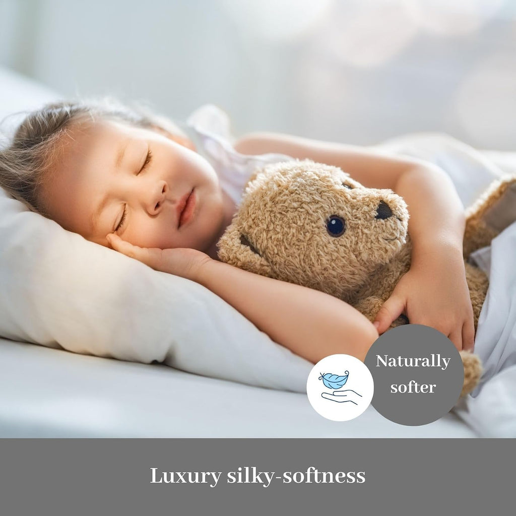 DreamFit DreamChill Cooling Bamboo Viscose Sheets for Hot Sleepers with Elastic Corner Straps 20 inch Extra Deep Pocket Breathable Silky Soft 100% Crafted in USA Full XL Sheet Set Ivory
