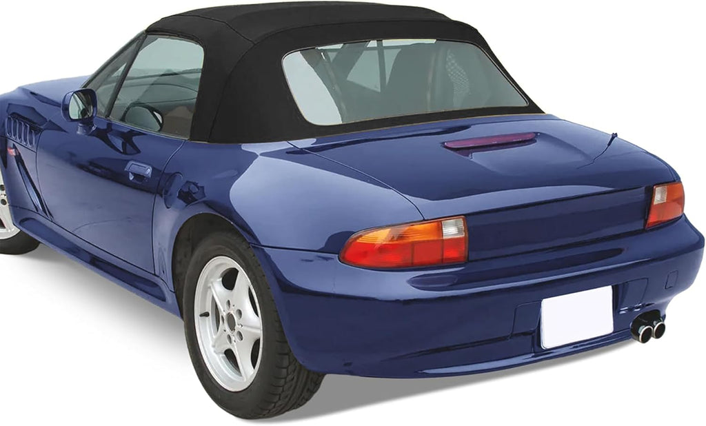 Kojem Convertible Soft Top Roof Cover Compatible with 1996-2002 BMW Z3 & M Roadster Convertibles Black with Plastic Window Replace for 54318411121 BM-33902 BM33902
