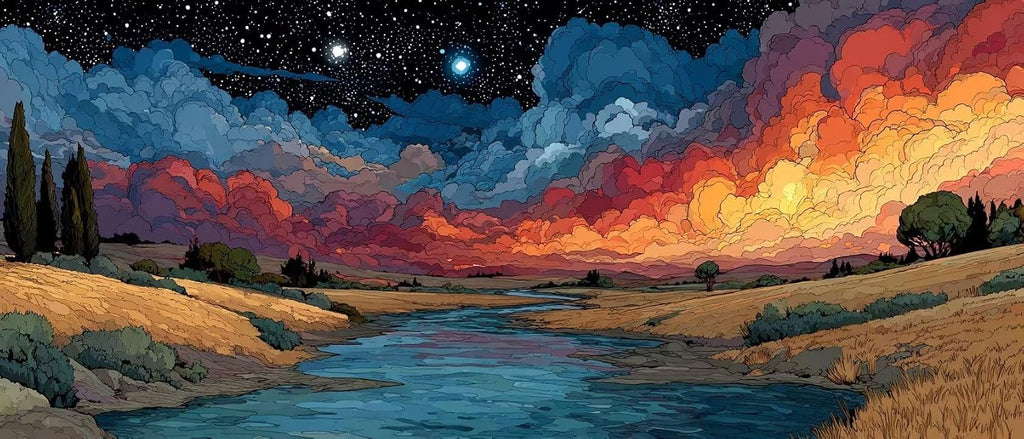 Cloud Dimond Painting Landscape Diamond Art Kits for Adults Beginners DIY 5D Square Full Dirll Crystal Gem Art Embroidery Paintings Crafts Picture Kit, Home Wall Decor, Hobbies for women 40x80in j0-w0