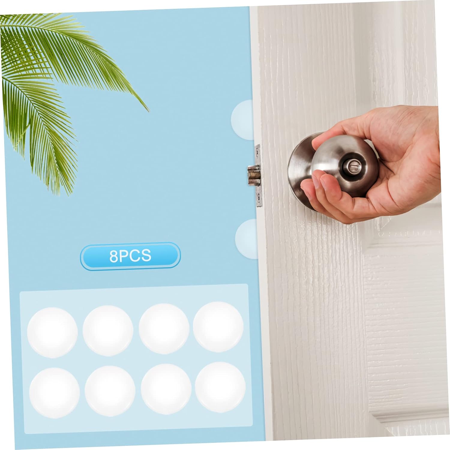 32 Pcs Door Handle Bumper Magnetic Door Stop Wall Door Stopper Clear Door Stopper Adhesive Silicone Door Stopper Door Bumper Silicone Bumpers Door Sticker Washable Soft Silicone Pu (transparentx2