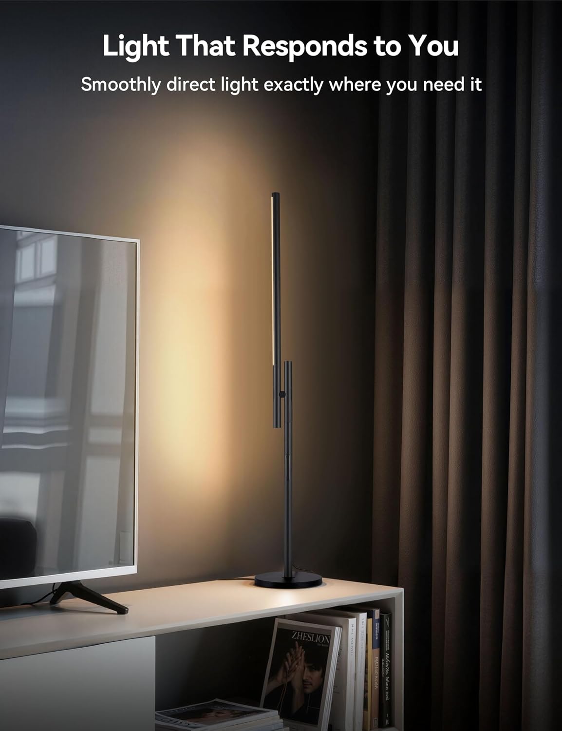 Tubicen Rotatable Desk Lamp 360° Joint Reading Table Lamp Adjustable Arm/Head Work Desk Lighting 3 Color 4- Stage Modern LED Touch Dimmable Angle Desk Task Lamp for Office Bedroom 15W Black