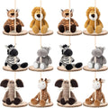 Canlierr 12 Set Animal Centerpieces for Baby Shower Decor Includes Wooden 23-26in Animal Rounds Circles Slices with Stick DIY Craft Birthday Wedding Gender Party Table Decorations