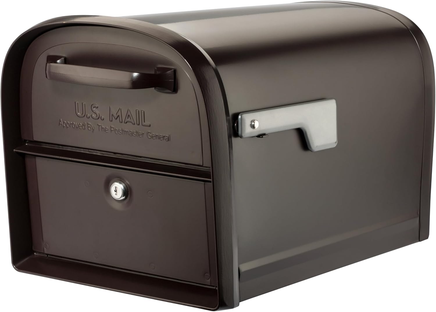 Architectural Mailboxes 6300RZ Oasis 360 Locking Parcel Mailbox with 2-Access Doors, X-Large, Rubbed Bronze