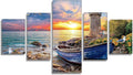 Lighthouse Diamond Art 5 Piece Diamond Painting Landscape 5D Full Round Drill Dimond Art Paintings Crystal Crafts for Adults Gem Painting for Home Decor, Large Artwork for Wall 48 x 100 Inch, Model69