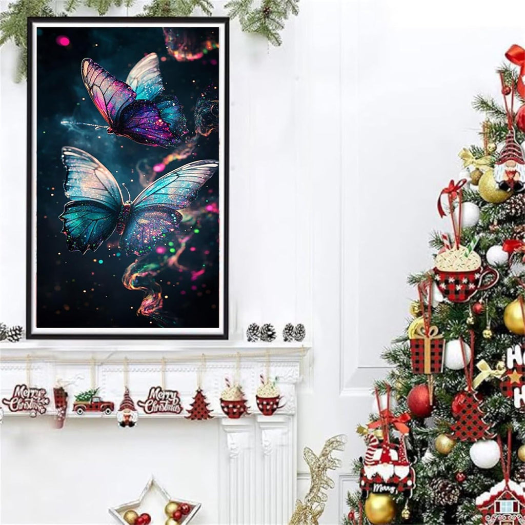 Diamond Art Kits for Adults Butterfly Diamond Painting Kits, 5D DIY Round Dream Full Drill Dimond Art Paintings Crystal Crafts for Adults for Gift Home Wall Decor, Large Size 36 x 72 Inch, Model765
