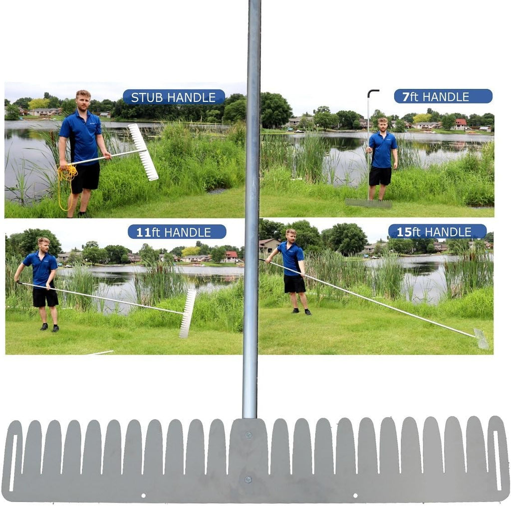 WeedRipper Aquatic Weed Puller for Lake & Pond Sea Weed (11 FT Handle)