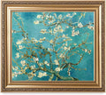 DECORARTS - Blossoming Almond Tree, Vincent Van Gogh Classic Art. Giclee Prints Framed Art for Wall Decor. Framed size: 30x26