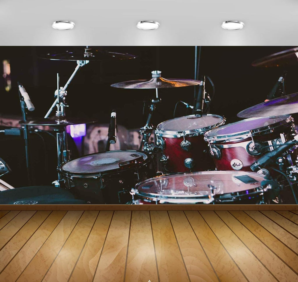 Avikalp Exclusive Awi4697 Drum Set Music Instrument Song Full HD Wallpapers (182cm x 152cm)