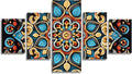 Bohemia Diamond Art 5 Piece Diamond Painting Flower 5D DIY Full Square Drill Dimond Art Paintings Rhinestones Crafts for Adults Gem Painting for Home Decor Large Artwork for Wall 44 x 90 Inch,Model228