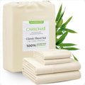 Cariloha Classic 100% Organic Bamboo Viscose Sheets - 4-Piece California King Sheet Set - 18 in Extra Deep Pockets - Soft, Cooling, Hypoallergenic Sheets - Oeko-TEX Standard 100 - Ivory