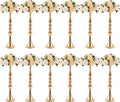 Didaey 12 Pcs Gold Wedding Centerpiece Stand Metal Flower Arrangements Holder Tall Centerpiece for Table Gold Vase Flower Stand for Wedding Reception Event Party Hotel Home Decor(20 Inches)
