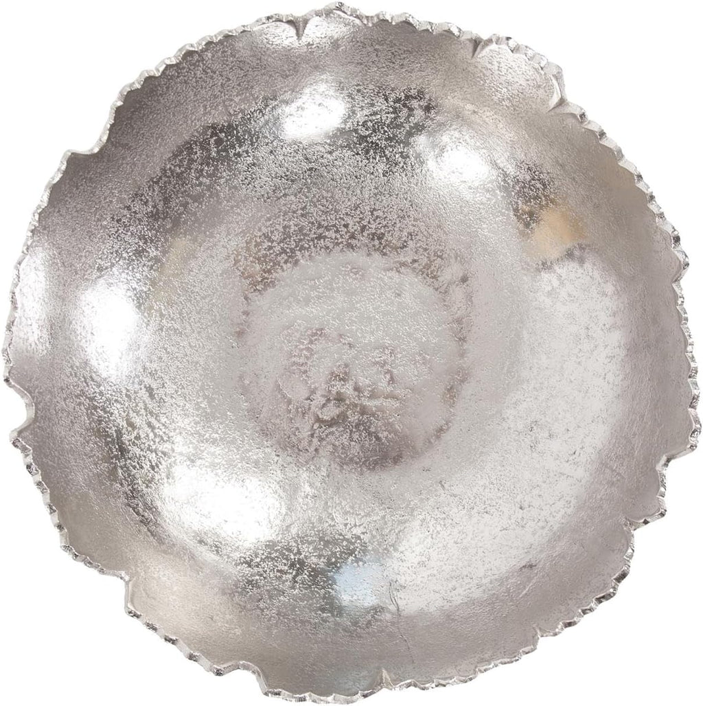 Howard Elliott Gold Broken Edge Decorative Bowl Wall Art and Centerpiece, Metal Bowl with Sculpted Edges, Modern Accent Table & Wall Decor for Home, Entryway & Living Room, 15.25 x 4.25 Inch, Medium