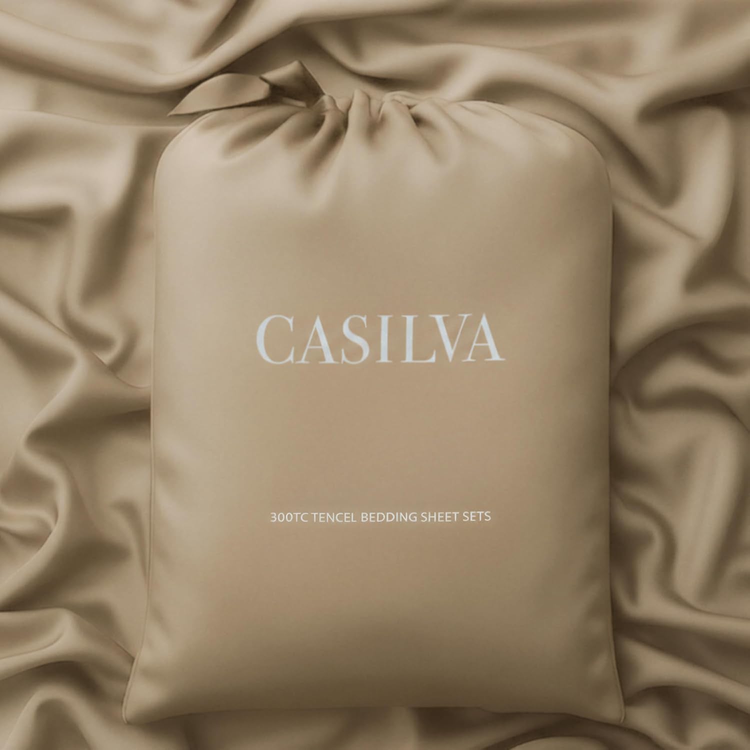 CASILVA Eucalyptus Sheets - Infused with Silver for Anti-Odor, Softer Than Silk Fibers, More Cooling Than Cotton - Perfect for Hot Sleepers & Sensitive Skin - 100% Tencel Lyocell - Queen Sheet Set