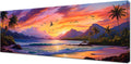 Sea Diamond Art Kits for Adults, Large Diamond Painting Beach Dimond Art Paintings by Numbers Kit for Beginner, 80x32inch Diamonds Pictures Crystal Arts Crafts for Room Decor, Gifts for Women Z1-116