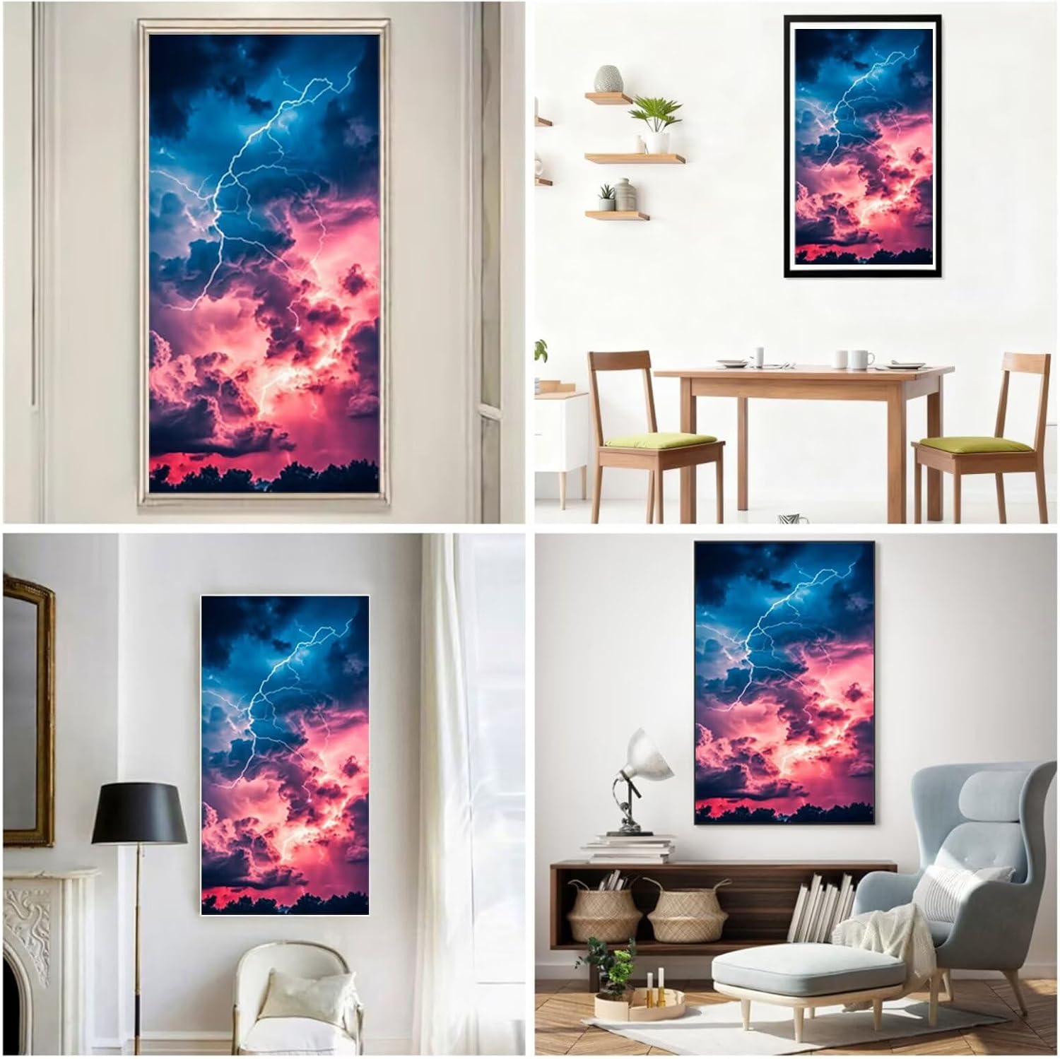 Diamond Art Kits for Adults Abstract Diamond Painting Kits, 5D DIY Square Sky Full Drill Dimond Art Paintings Rhinestones Crafts for Adults for Gift Home Wall Decor, Large Size 40 x 80 Inch, Model972