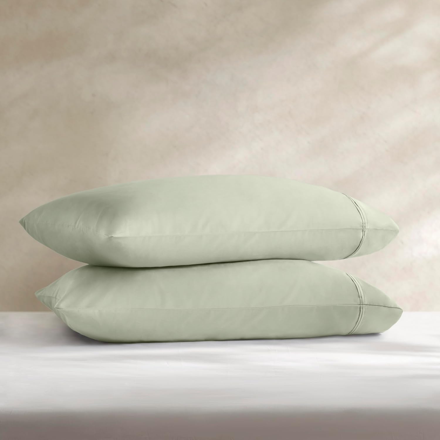 Harbor House Luxury 100% Egyptian Cotton Sheet Set, 400 Thread Count Sateen Weave, Soft & Breathable Bed Sheets with Deep Pocket, 4-Piece Cal King Bedding Set, Sage