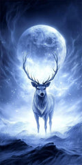 Diamond Art Kits for Adults Elk Diamond Painting Kits, 5D Round Animal Full Drill Dimond Art Paintings Crystal Rhinestones Crafts for Adults for Gift Home Wall Decor, Large Size 36 x 72 Inch, Model993