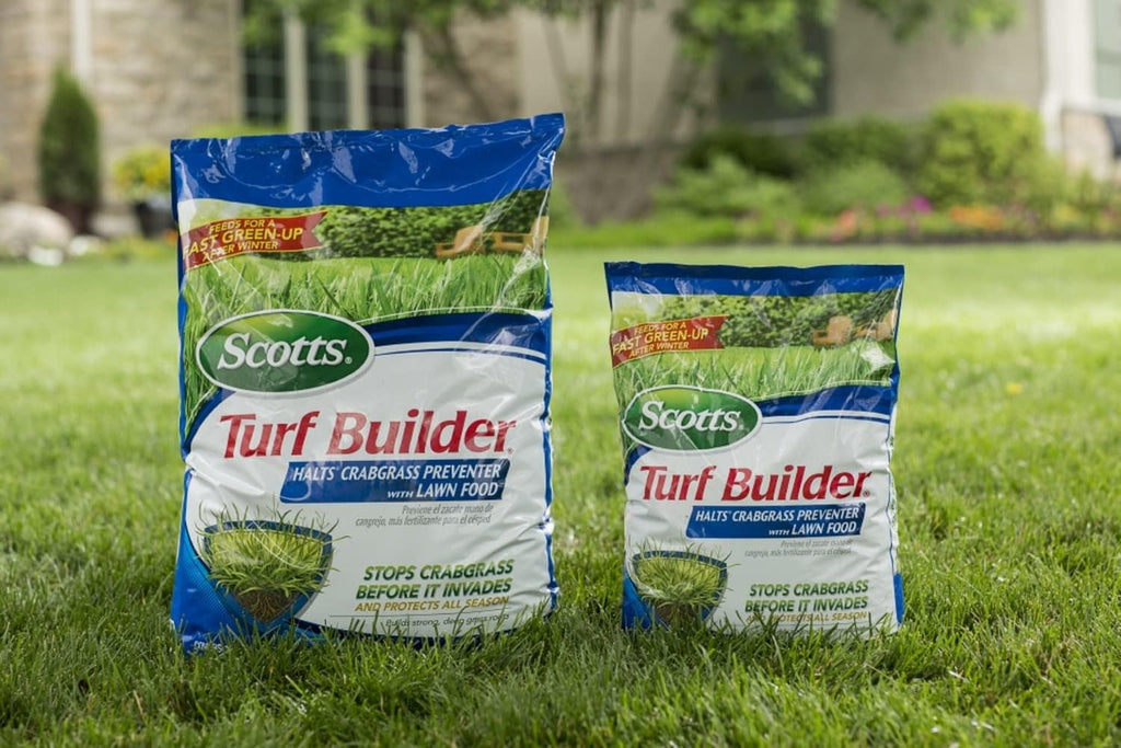 Scotts Turf Builder Halts Crabgrass Preventer with Lawn Food - Pre-Emergent Weed Killer, Lawn Fertilizer, 15,000 sq. ft., 40.05 lbs. (2-Pack)