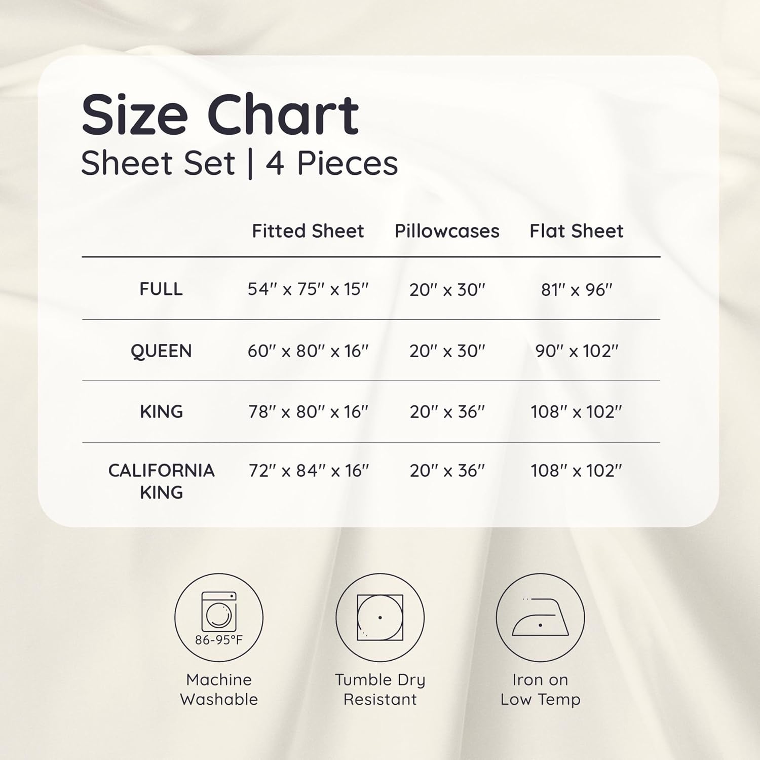 Bambaw California King Cooling Sheets Set 4pcs – 100% Viscose Derived from Bamboo Sheets Extra Deep Pockets, Soft & Breathable Bedding Set, Fits Up to 16'' with Elastic Corner Straps (Charcoal)