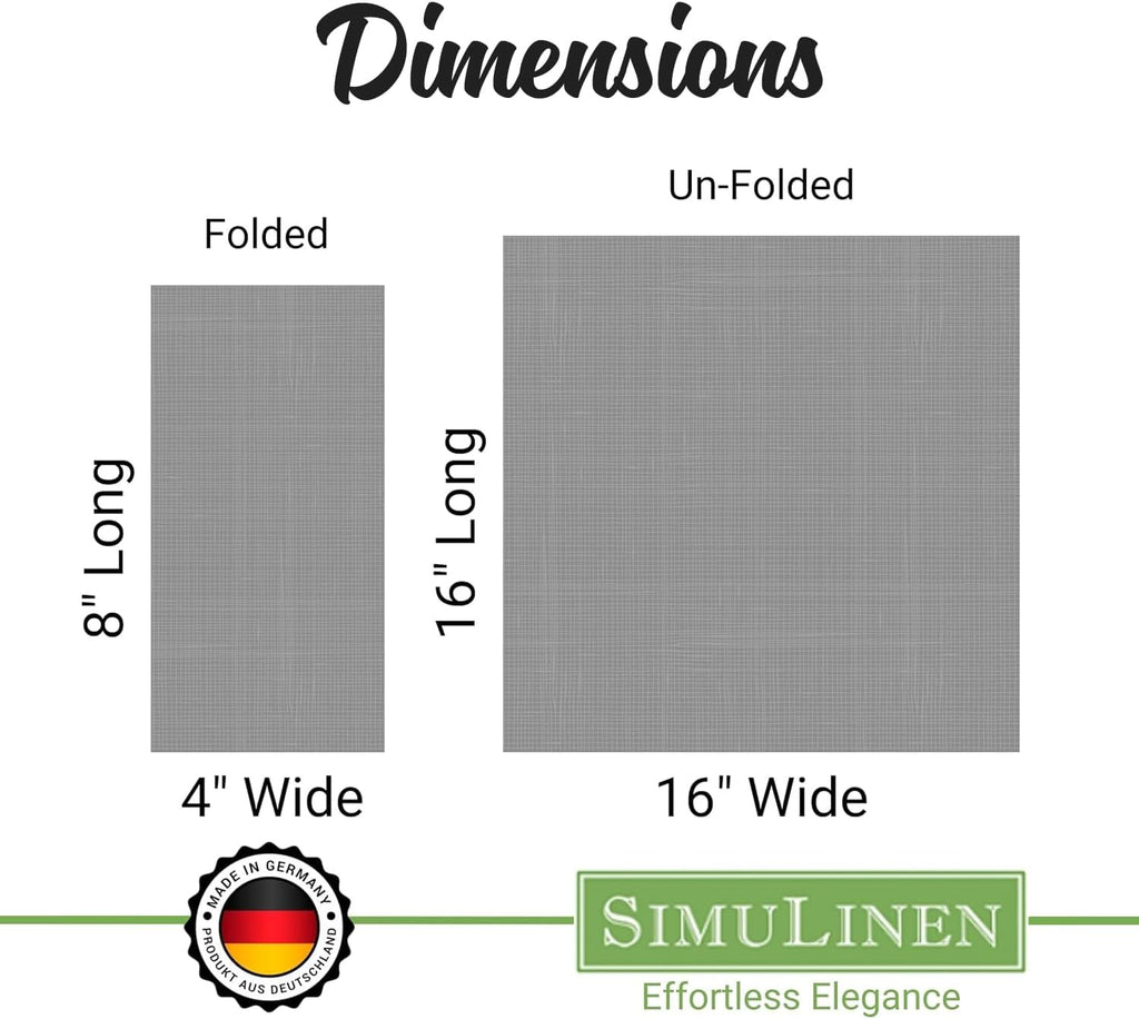 SimuLinen Purple or Lavender Linen Feel Dinner Napkins - Cloth-Like, Kosher Disposable Napkins for Weddings, and Showers, 16'x16', Box of 300