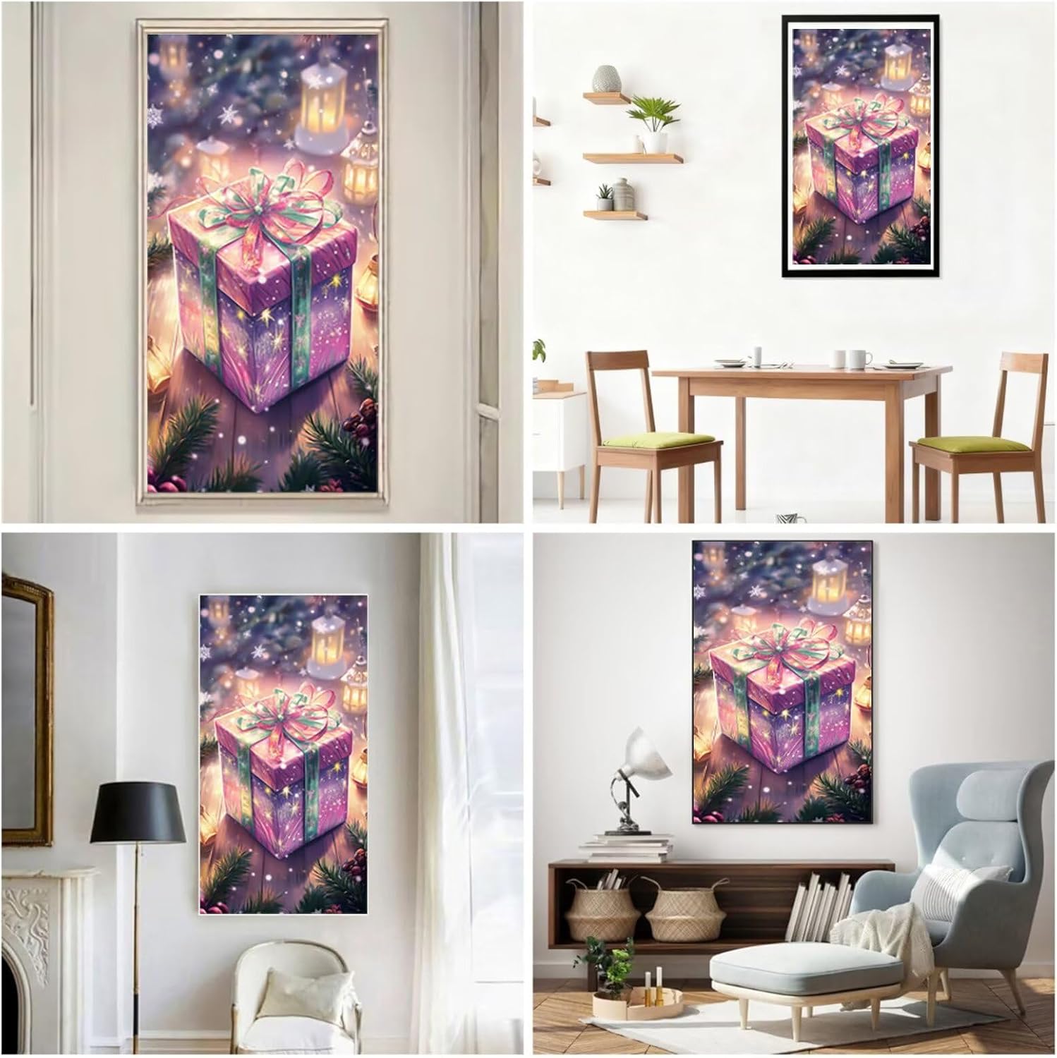 Diamond Art Kits for Adults Gift Diamond Painting Kits, 5D DIY Round Christmas Full Drill Dimond Art Paintings Rhinestones Crafts for Adults for Gift Home Wall Decor, Large Size 36 x 72 Inch, Model717