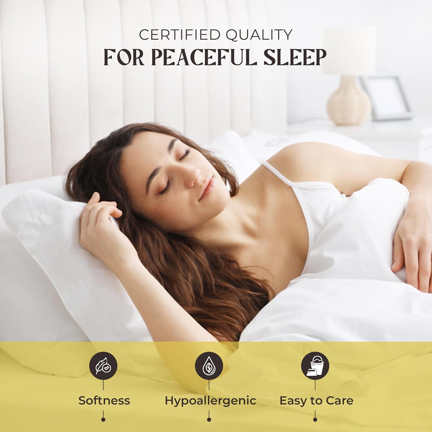 Mayfair Linen 100% Pure Egyptian Cotton Sheet King Size - Luxury 1000 Series Grandiose Collection King Size Sheets Set (6 PC, White), 16' Deep Pocket Sateen Weave Soft Cooling Hotel Bed Sheets Set