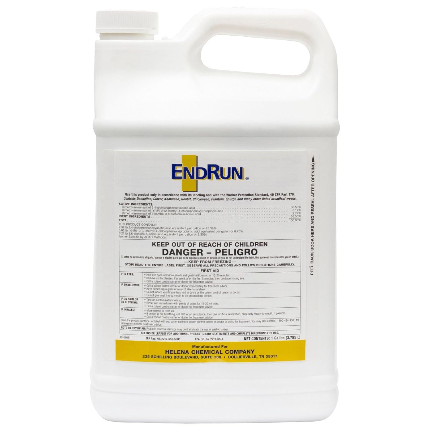 Endrun Herbicide With Trimec 1 Gal Controls Over 80 Broadleaf Weeds' Not for Sale to: NEW YORK; CA; LA; MA; NJ