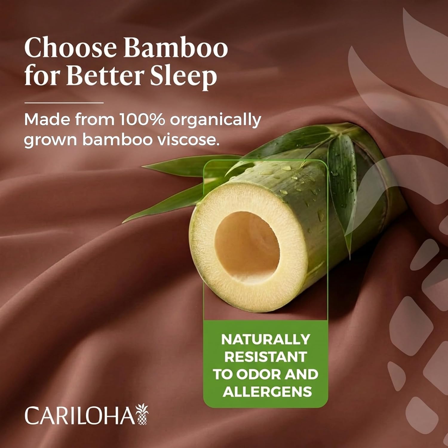 Cariloha Aloha Soft 100% Organic Bamboo Viscose Sheets – 4-Piece King Sheet Set – 16 in Deep Pockets – Buttery Soft, Hypoallergenic, Cooling Sheets – Oeko-TEX Standard 100 – Maroon Sunset