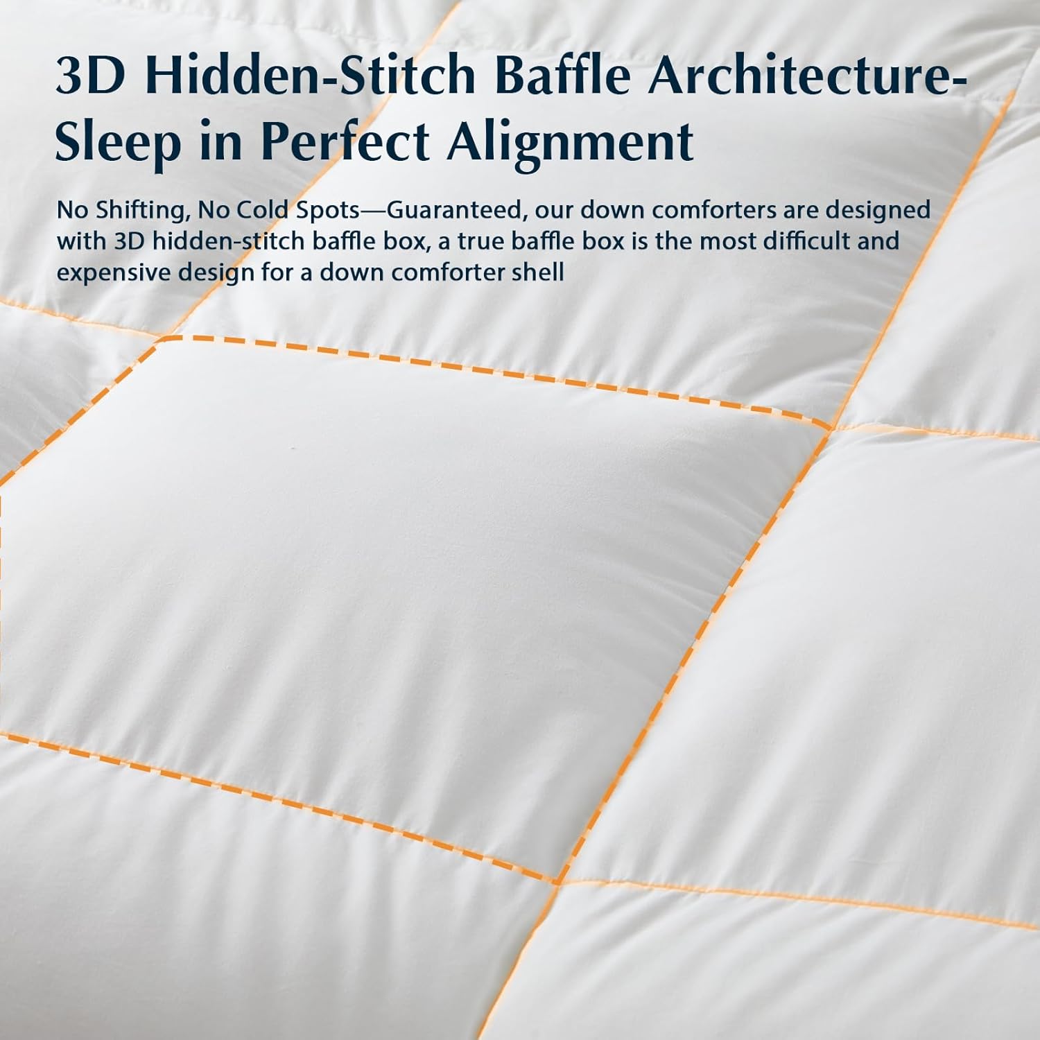 Pacific Coast Goose Feather Down Fiber Comforters King Size, Extra Fluffy White Duvet Insert, Ultra-Soft, Breathable, All Season Hotel Luxury Bedding Comforters, 8 Corner & Center Loops (106'x90')