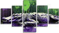 Crocodile Diamond Art 5 Piece Diamond Painting Animal 5D DIY Full Square Drill Dimond Art Paintings Crystal Crafts for Adults Gem Painting for Home Decor, Large Artwork for Wall 48 x 100 Inch,Model426