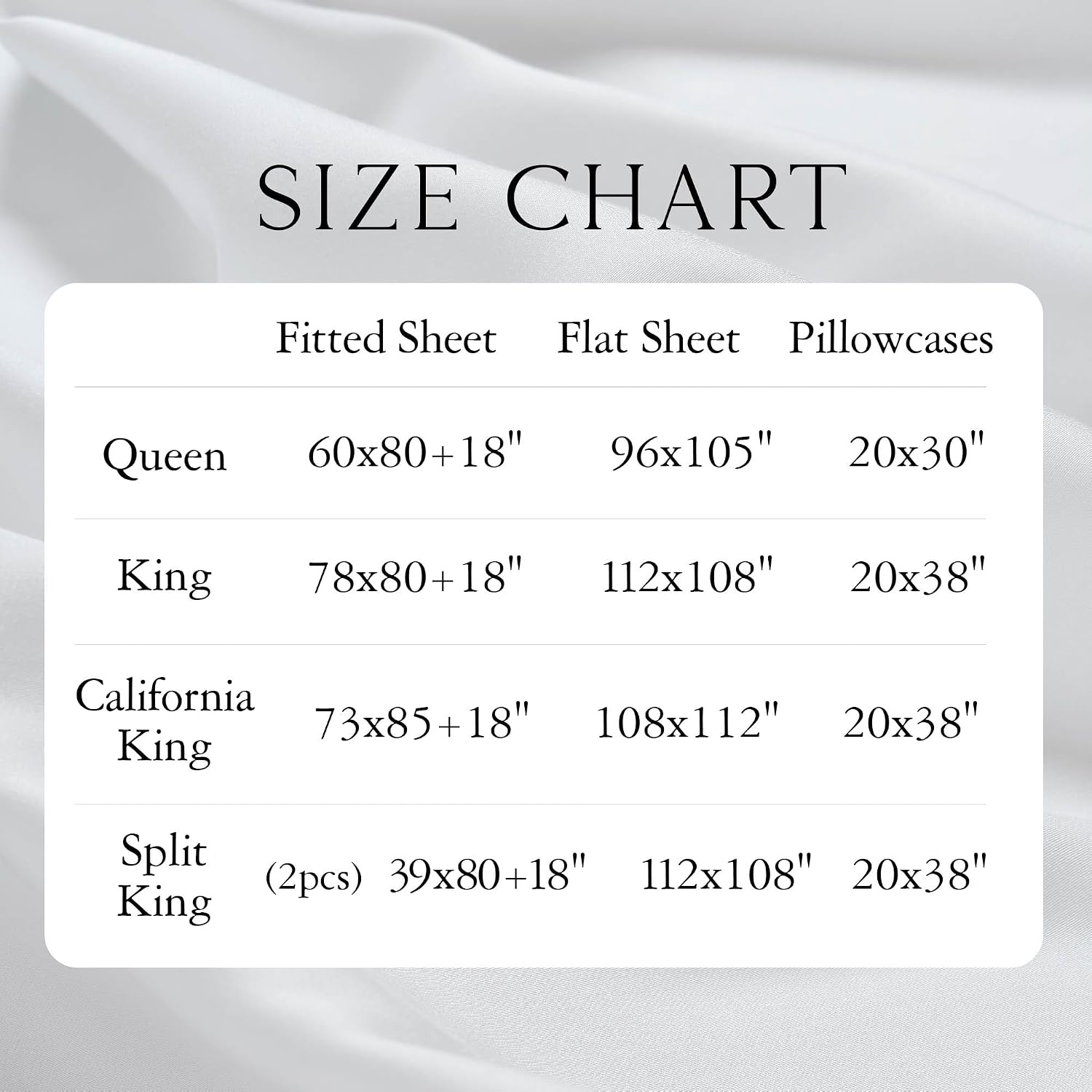 KARISSA MAE Pure Viscose from Bamboo Split King Size Sheet Set | 100% FSC Certified | Luxuriously Soft | Cooling | 18' Deep Pocket w/Corner Straps | [Dune]