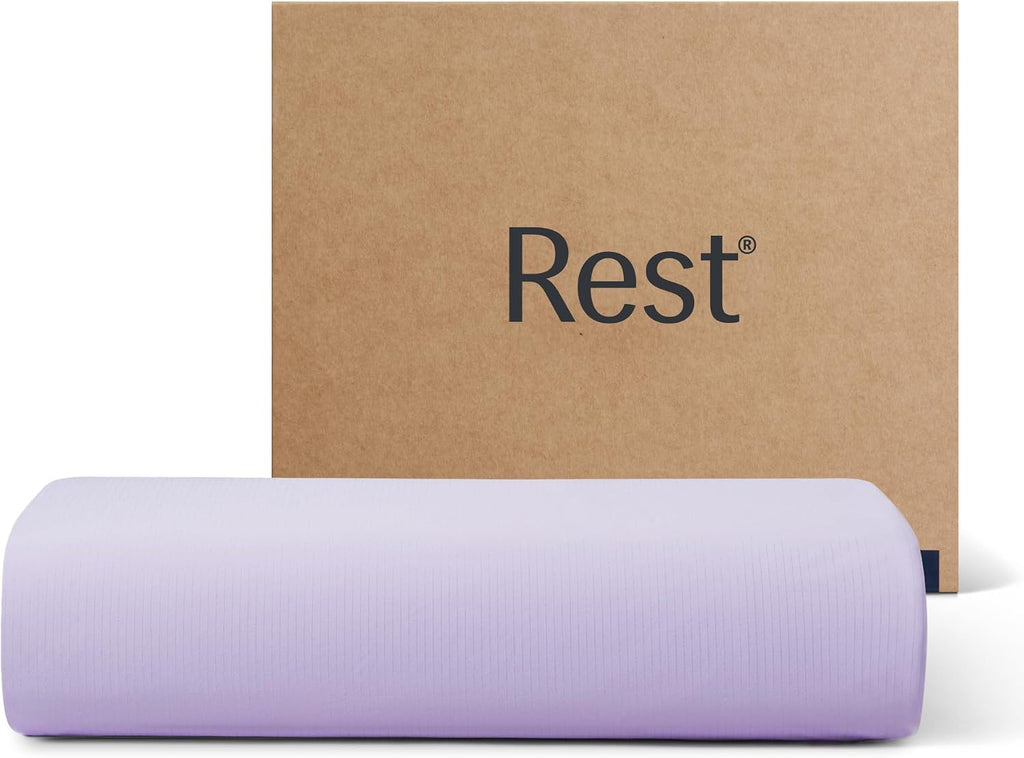 REST® Evercool®+ Top Sheet, Cali King/King Size, Lavender Breeze, 104'X108' (1 Flat Sheet only)