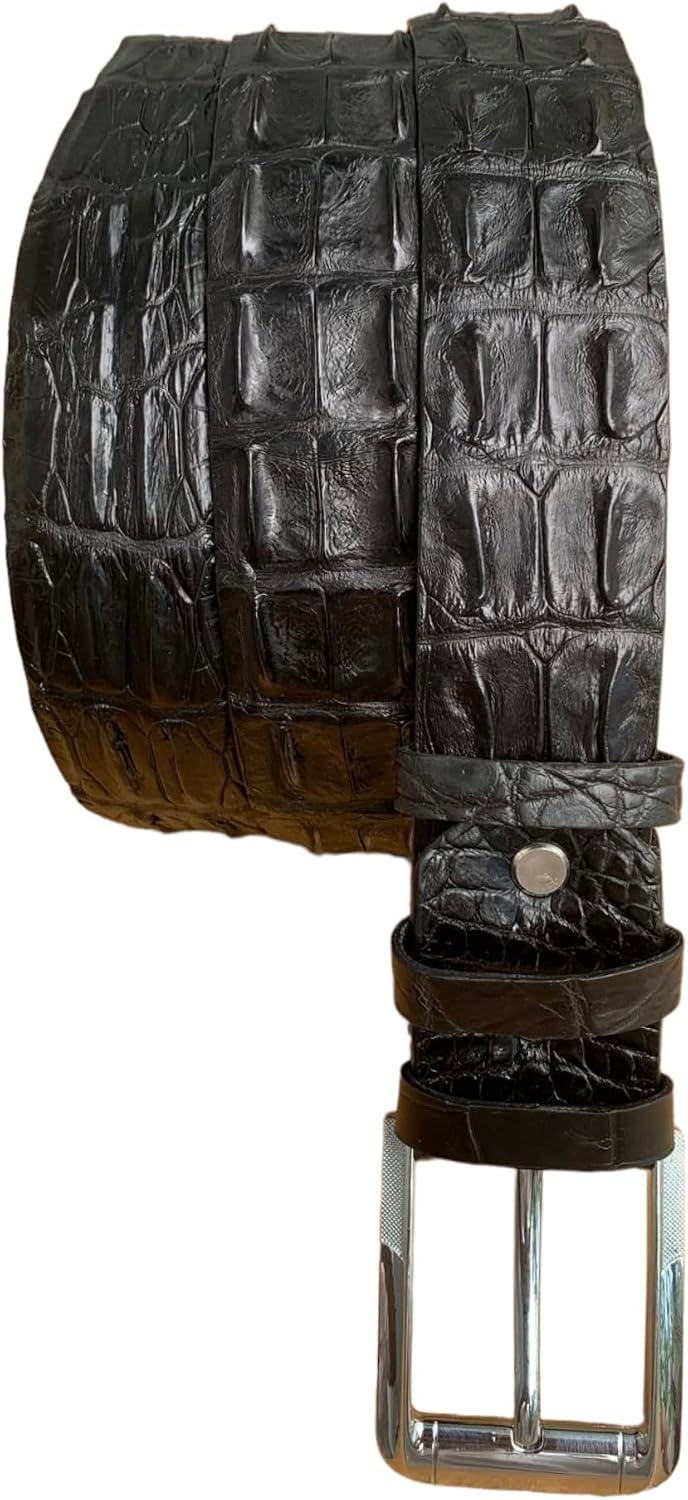 Genuine Alligator Leather Belts for men, Real Crocodile Men's Belts, Strap Width 1.5'