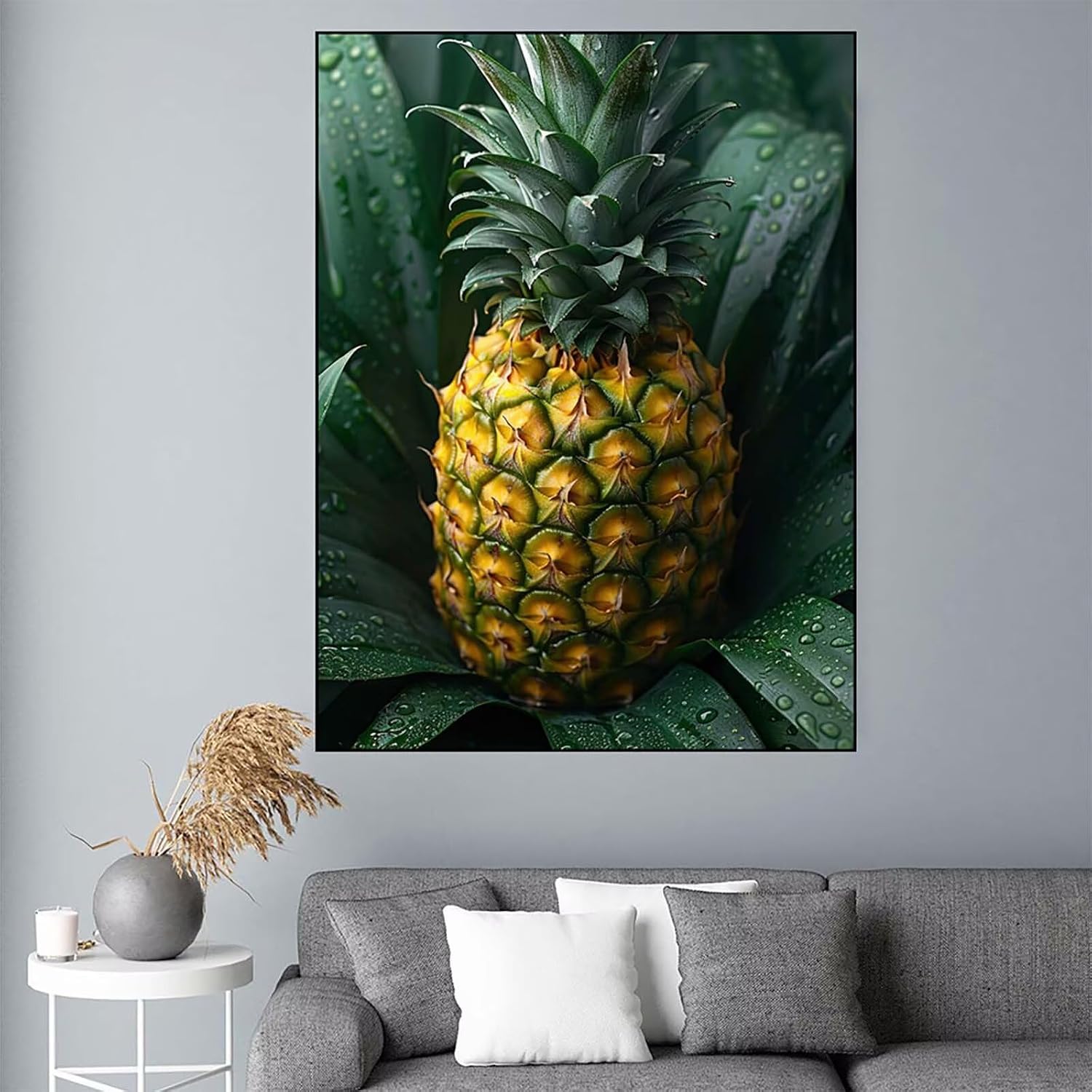 Diamond Art Pineapple Diamond Painting Fruit Dimond Art Painting for Adults Beginners, 5D Crystal Gem Crafts Mosaic Kits for Adults Hobbies for Women Gifts, Room Decor, 36 x 48 Inch Canvas -zjn2506EQ