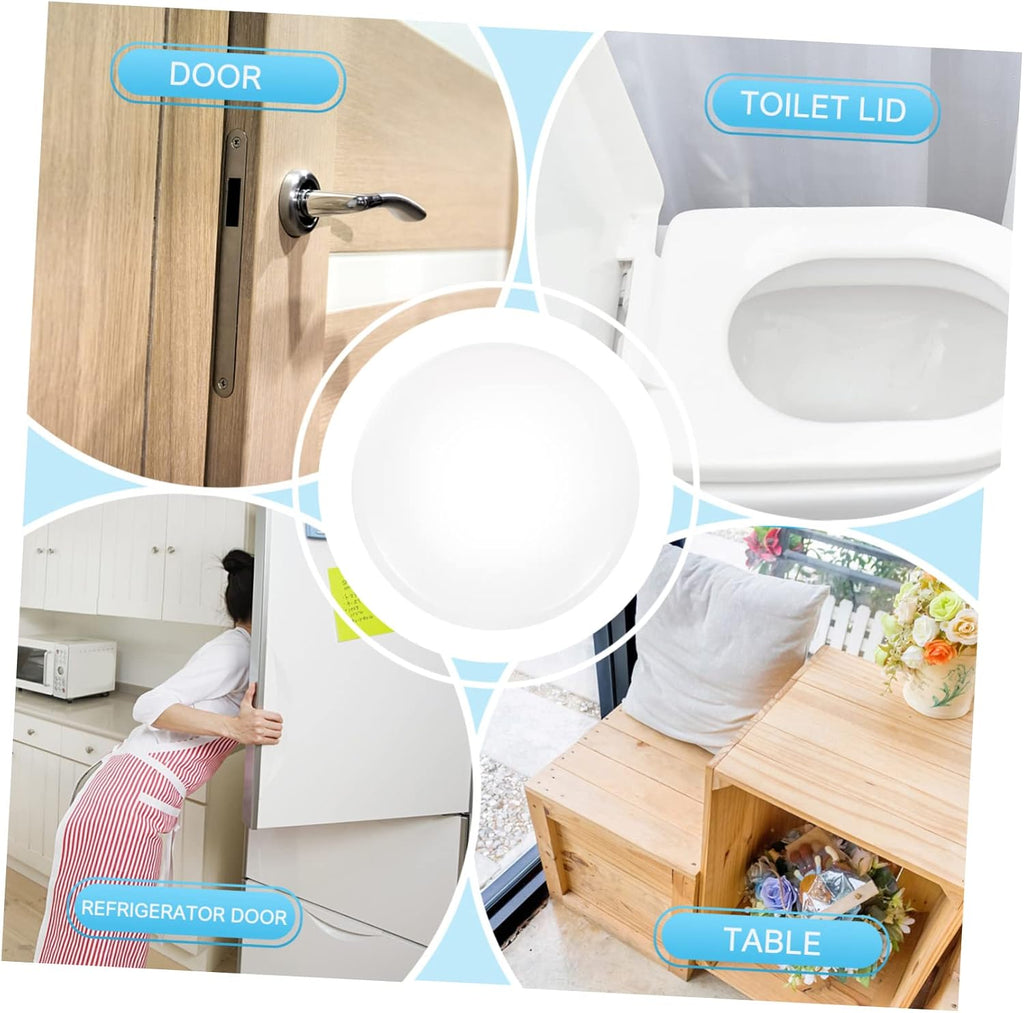 32 Pcs Door Handle Bumper Magnetic Door Stop Wall Door Stopper Clear Door Stopper Adhesive Silicone Door Stopper Door Bumper Silicone Bumpers Door Sticker Washable Soft Silicone Pu (transparentx2