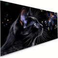 Diamond Art Kits for Adults, 40x88 Inch Large Diamond Painting Cat Dimond Painting Black Wall Art Mosaic Kits, DIY Crystal Arts & Crafts Canvas Paintings, Hobbies for Women, Home Decor, Gifts R2-308