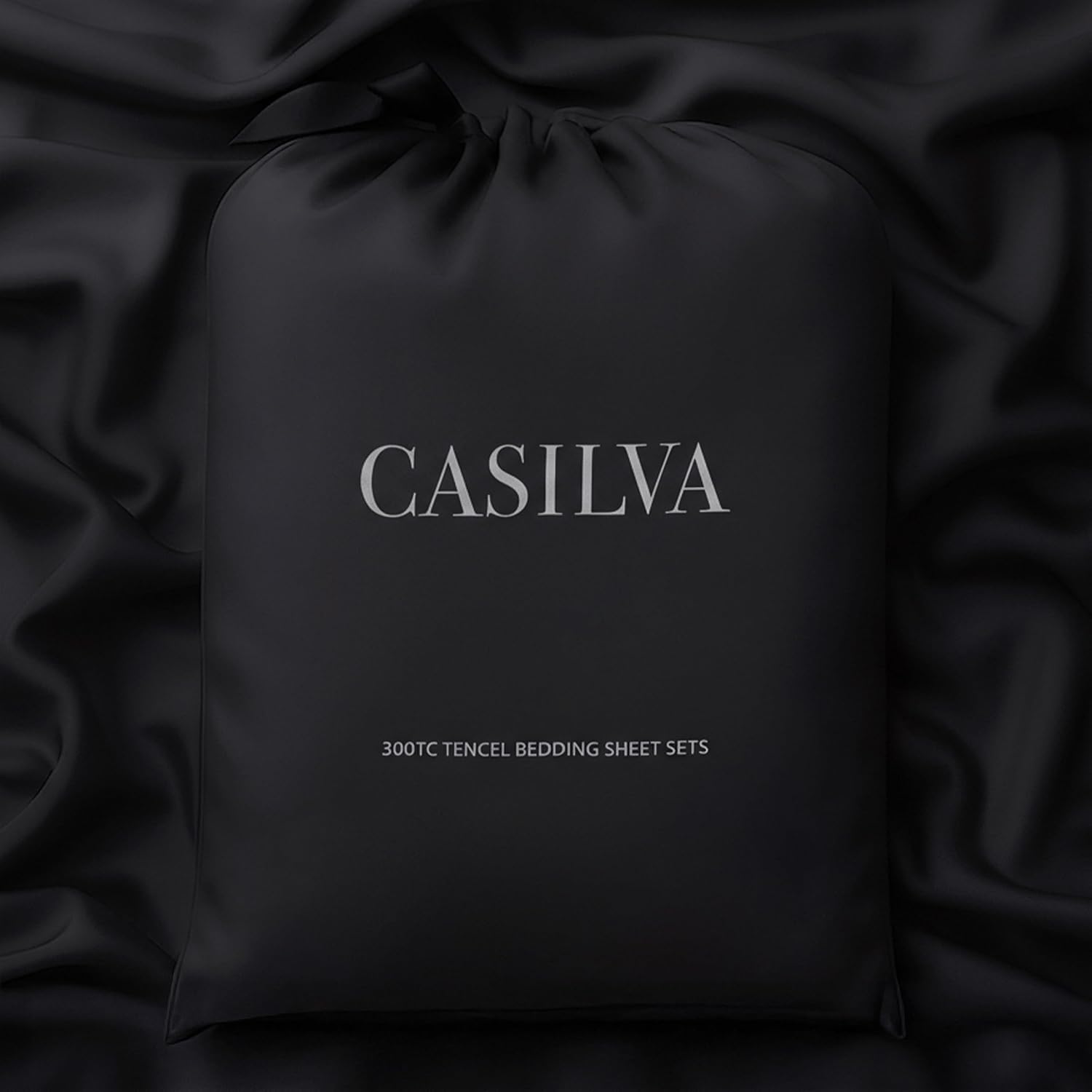 CASILVA Eucalyptus Sheets - Infused with Silver for Anti-Odor, Softer Than Silk Fibers, More Cooling Than Cotton - Perfect for Hot Sleepers & Sensitive Skin - 100% Tencel Lyocell - Queen Sheet Set