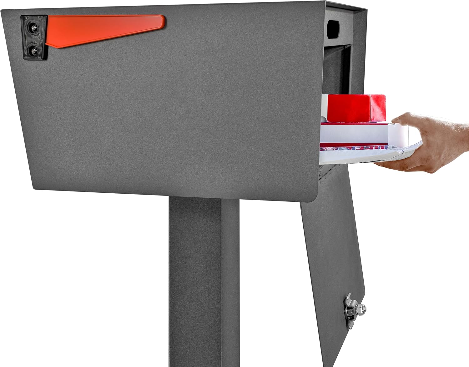 Mail Boss 7525V Mail Manager Street Safe Locking Security Mailbox, Granite