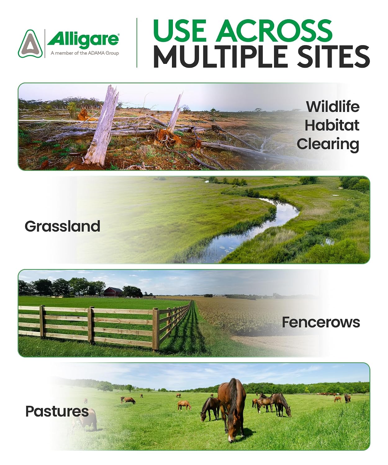 Alligare Tebuthiuron 20P Herbicide Weed Killer for Rangeland, Pastures, and Wildlife Habitats - Pre & Post-Emergence Brush Killer - Long-Lasting, Selective Control of Woody Plants - 25 lb