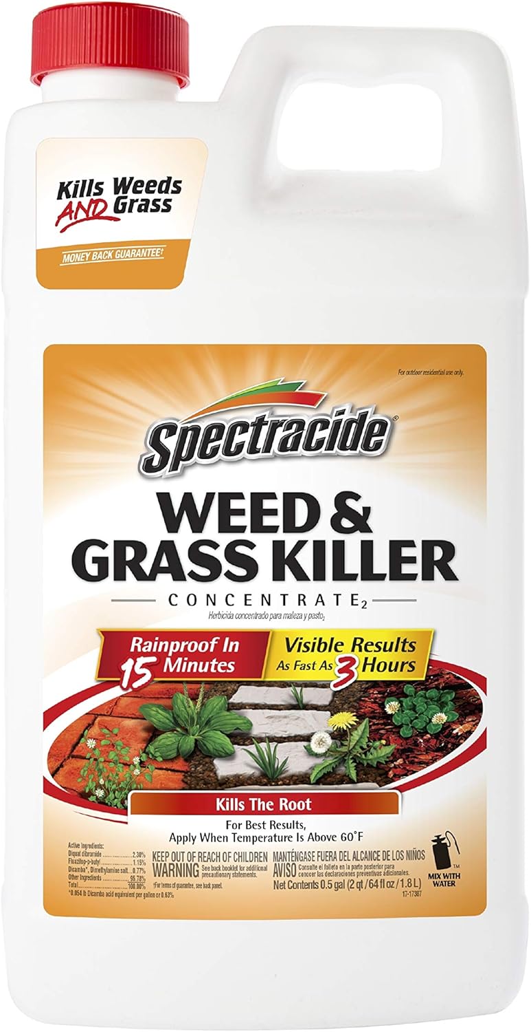 Spectracide Weed & Grass Killer Concentrate, 64-Ounce, 6 Pack