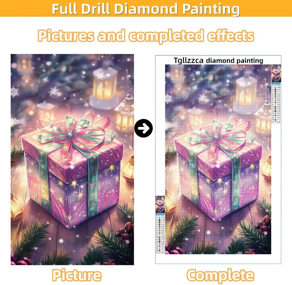 Diamond Art Kits for Adults Gift Diamond Painting Kits, 5D DIY Round Christmas Full Drill Dimond Art Paintings Rhinestones Crafts for Adults for Gift Home Wall Decor, Large Size 36 x 72 Inch, Model717