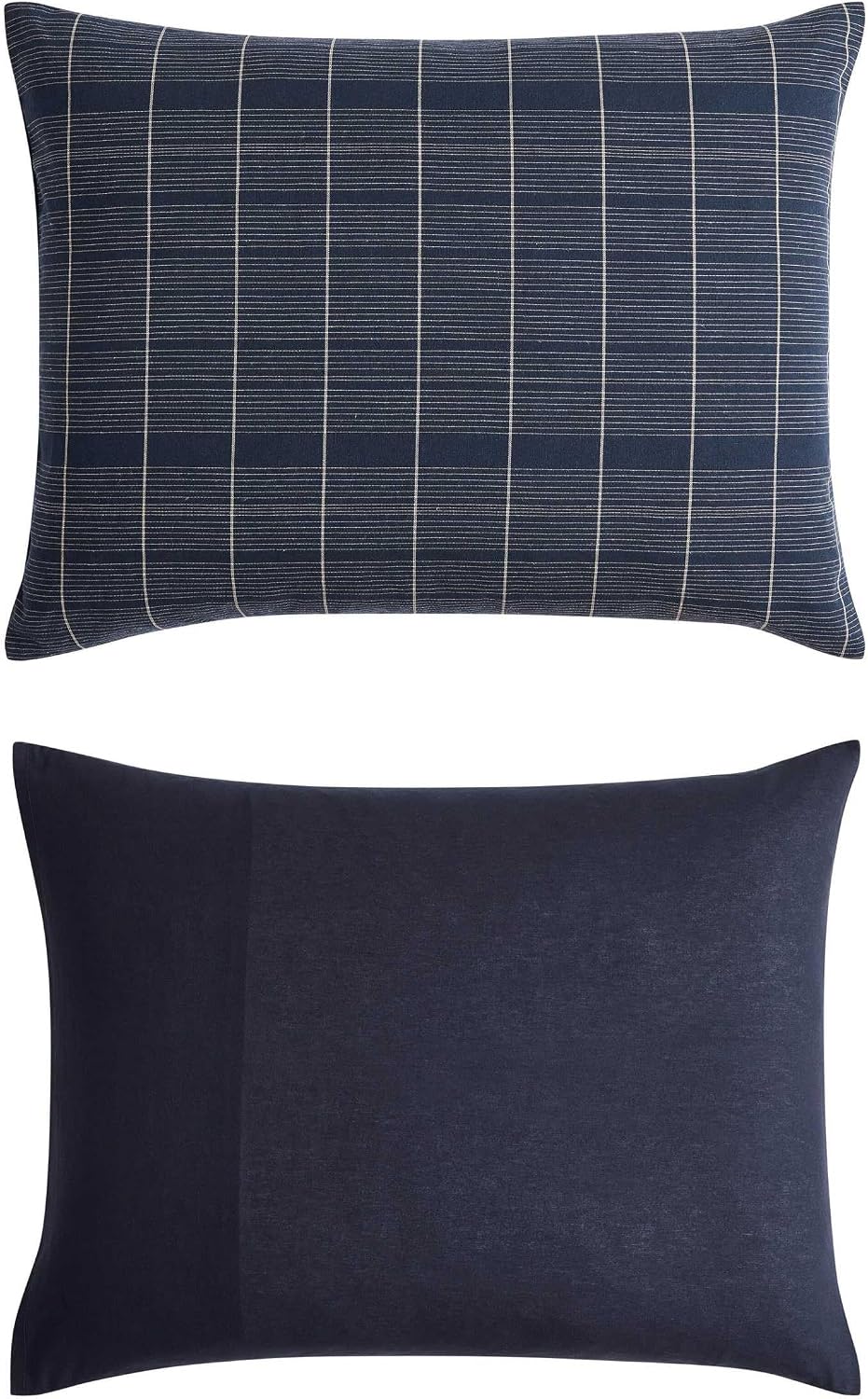 Tommy Hilfiger - Queen Duvet Cover Set, Textured Yarn-Dyed Bedding with a Lightweight Feel for Year Round Comfort, 3 Piece Bed Set with Matching Button Closure Pillowcases (Cold Spring Blue)