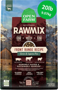 Open Farm, RawMix Grain-Free Dry Dog Food, Protein-Packed Kibble Coated in Bone Broth with Freeze Dried Raw Chunks, Beef Pork & Lamb, Front Range Recipe, 20lb Bag