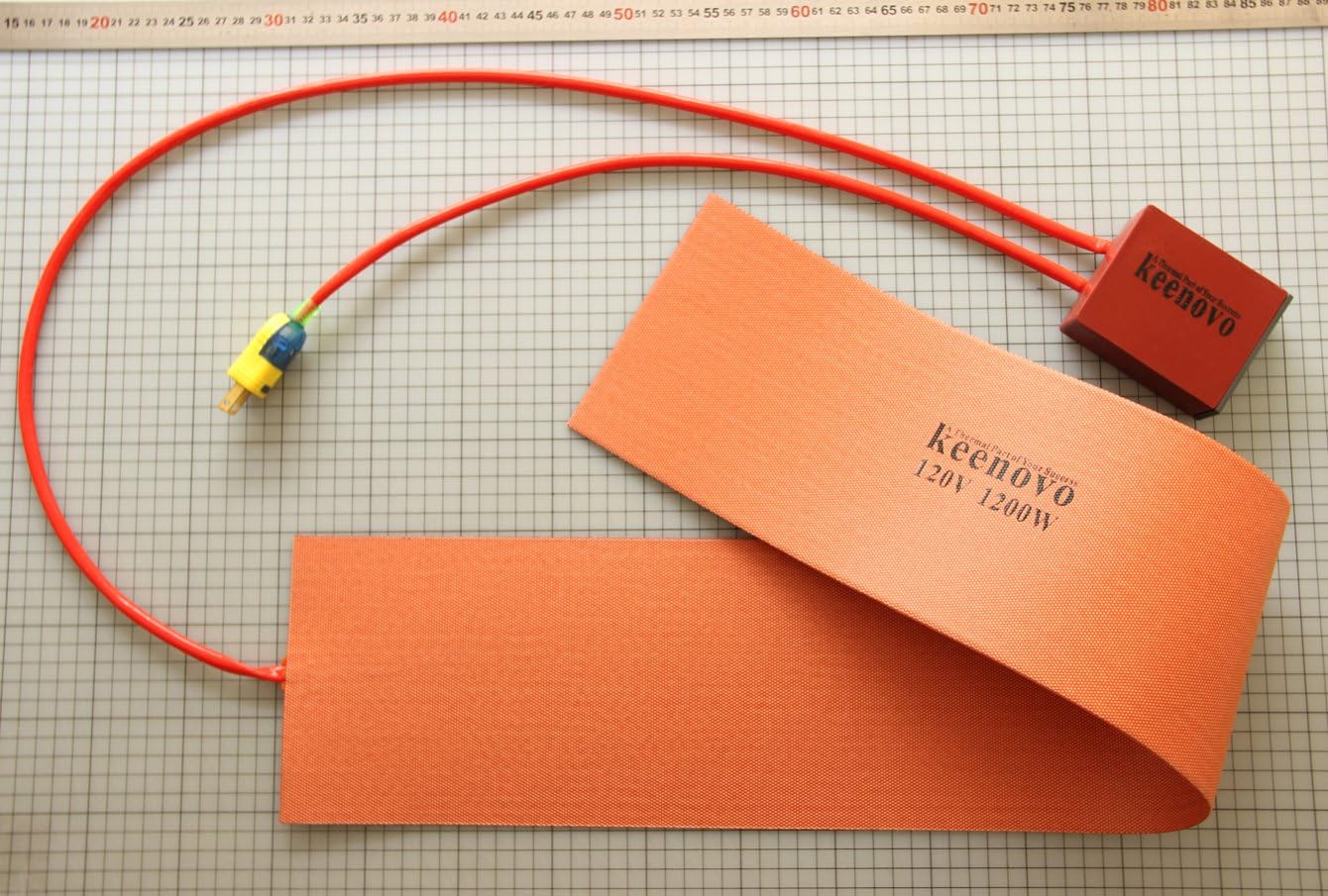 6' X 36' 1200W@120V KEENOVO Silicone Heater Blanket for Musical Instrument Guitar Side Bending/Molding w/Digital Thermostat Controller