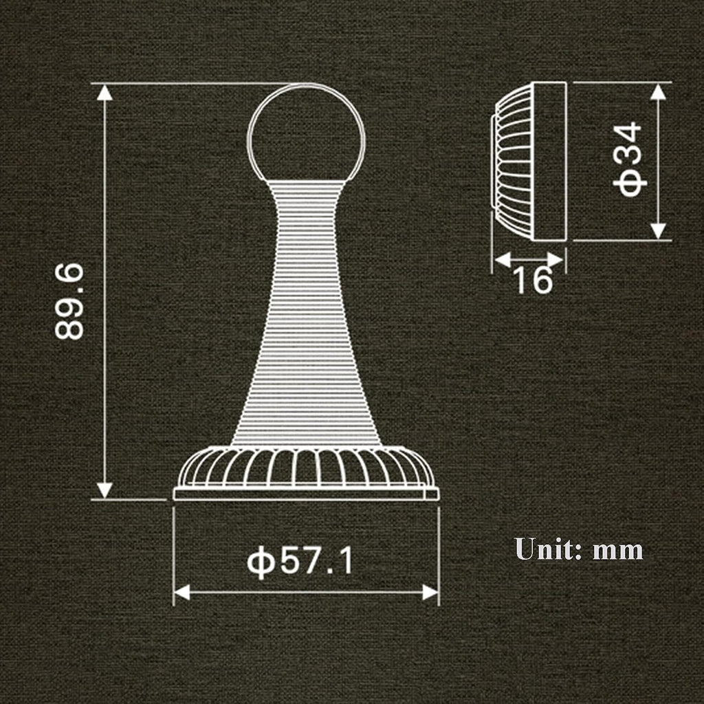 Magnetic Door Stop, Bronze Magnetic Door Stopper Holder, Modern Soft Catch Doorstop in Brushed Satin Nickel, Wall Or Floor Mount Door Stopper with Screws,e (Color : E)