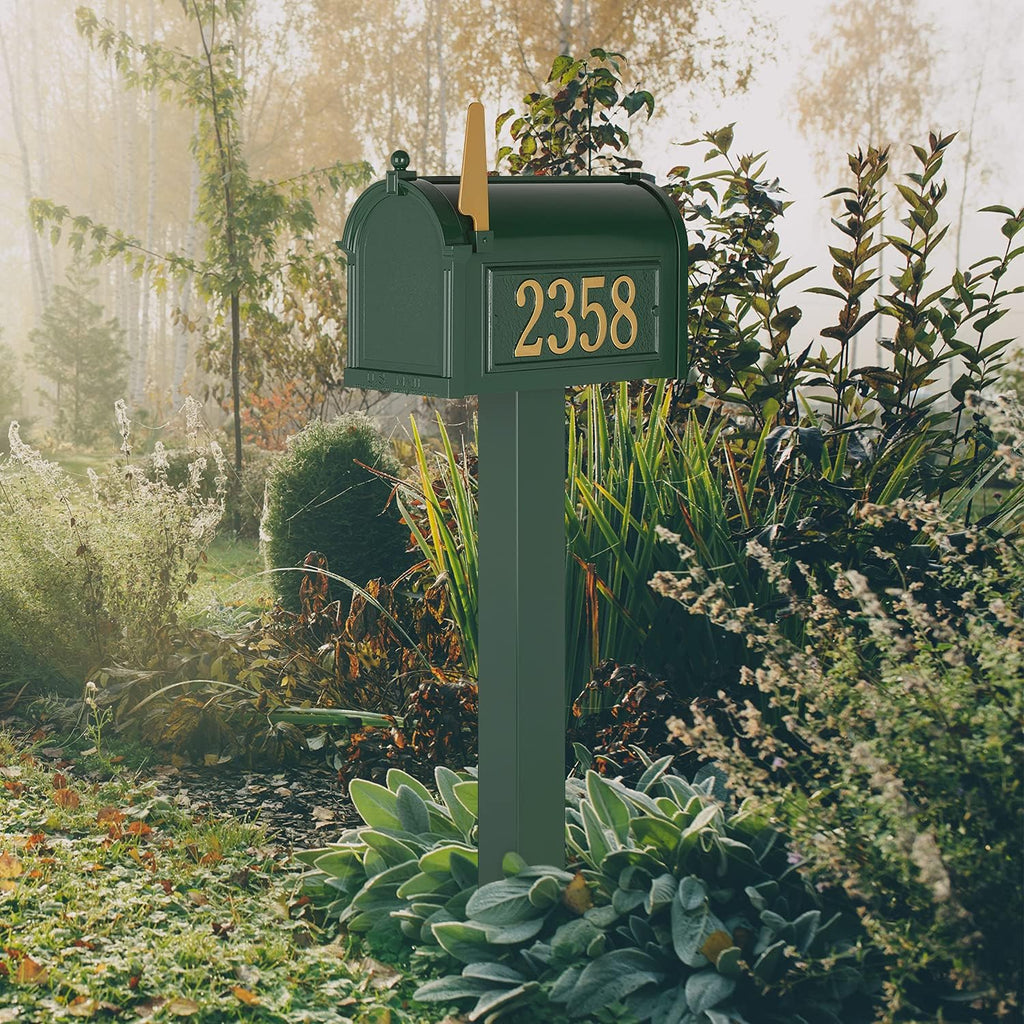 Whitehall Premium Mailbox Package - Green,Extra Large