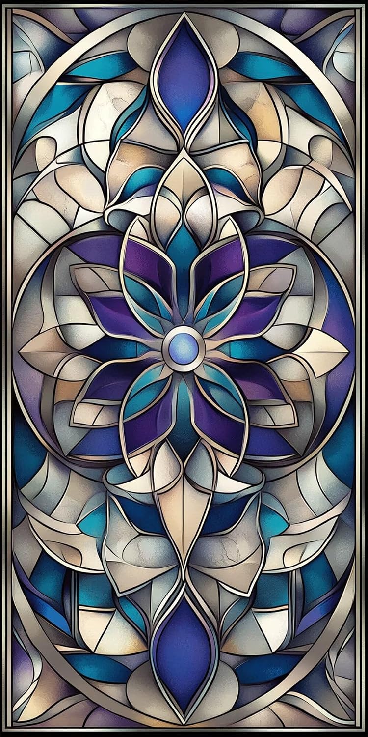Diamond Art Kits for Adults Bohemia Diamond Painting Kits, 5D DIY Round Mandala Full Drill Dimond Art Paintings Crystal Crafts for Adults for Gift Home Wall Decor, Large Size 36 x 72 Inch, Model789