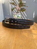 Genuine Alligator Leather Belts Buckle for Men, Crocodile Skin Belt for Mens